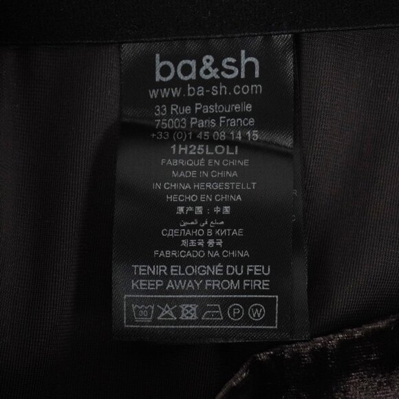 ba&sh Lolita Crushed Velvet Bootcut Flared Bottoms in Brown - Size 34 (NWT) - Picture 11 of 12